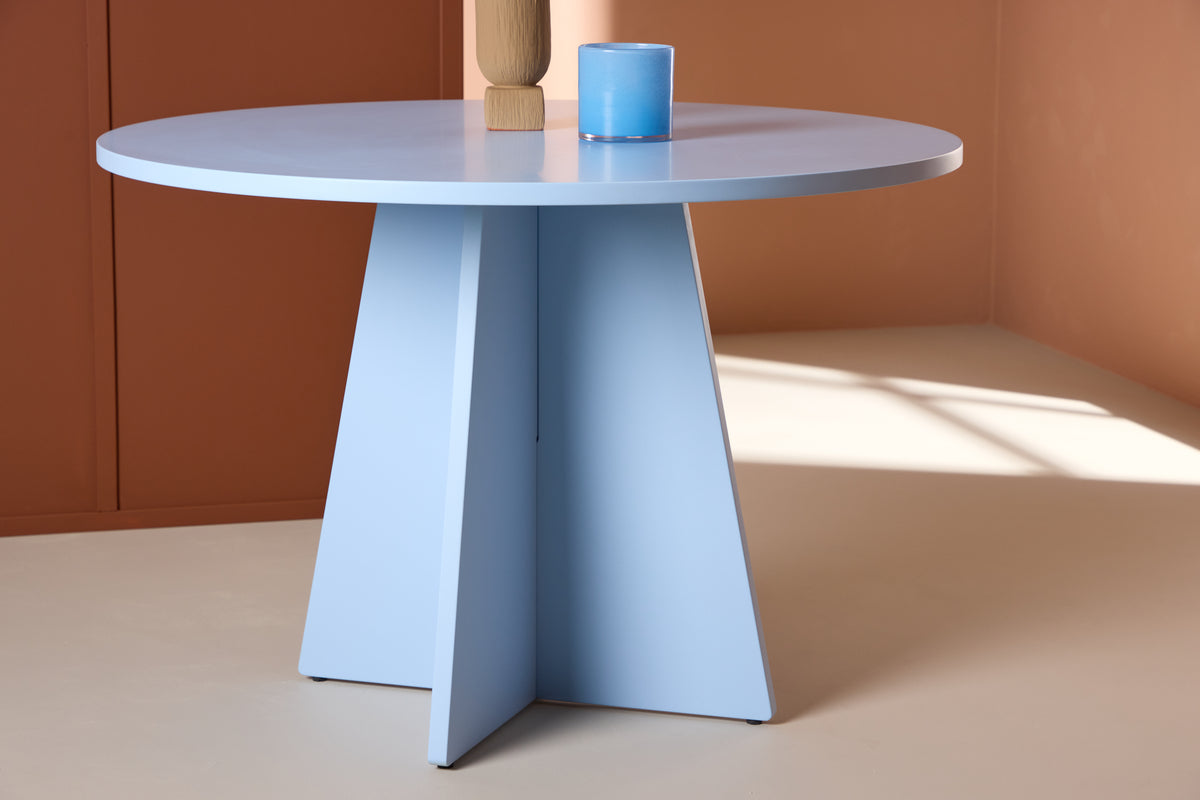 Venture Design Bootcut Runda Matbord ⌀110 Blå