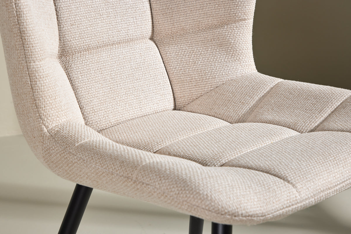 Venture Design Lily Matstolar 2-pack Beige