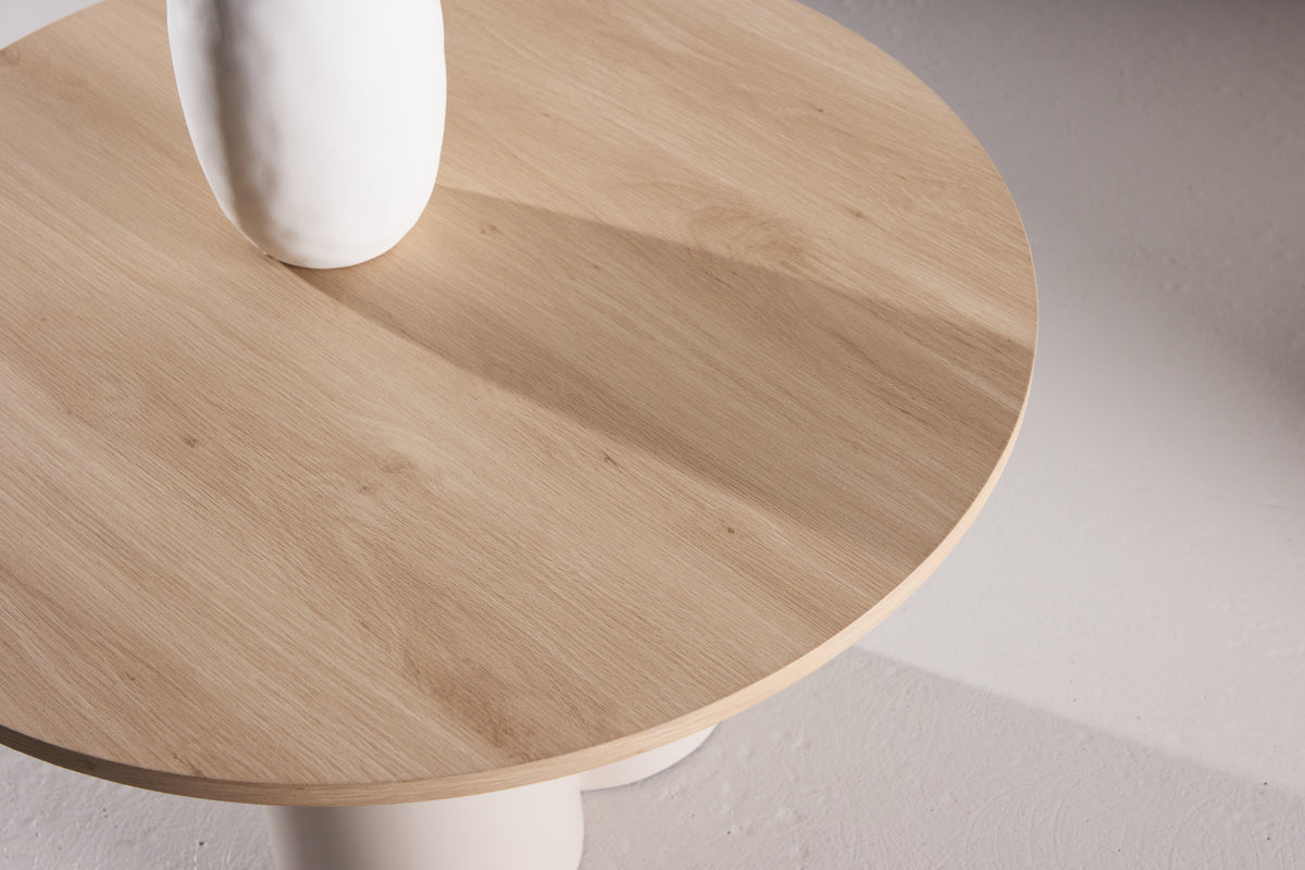 Venture Design Olivia Soffbord ⌀80 Vitputsad