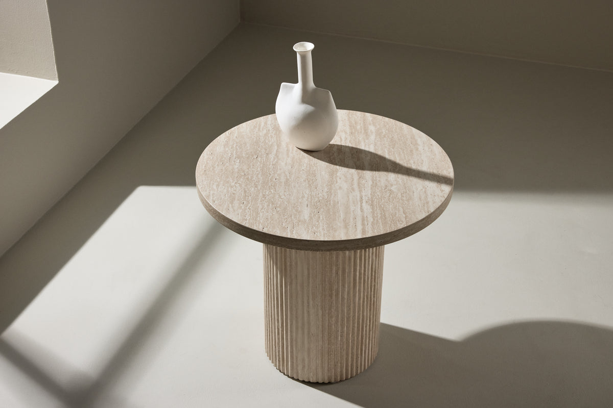 Venture Design Härön Soffbord ⌀50 Beige