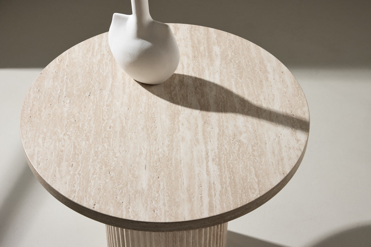 Venture Design Härön Soffbord ⌀50 Beige