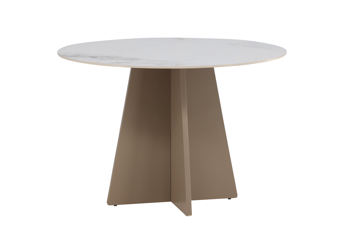 Venture Design Bootcut Runda Matbord ⌀110 Beige