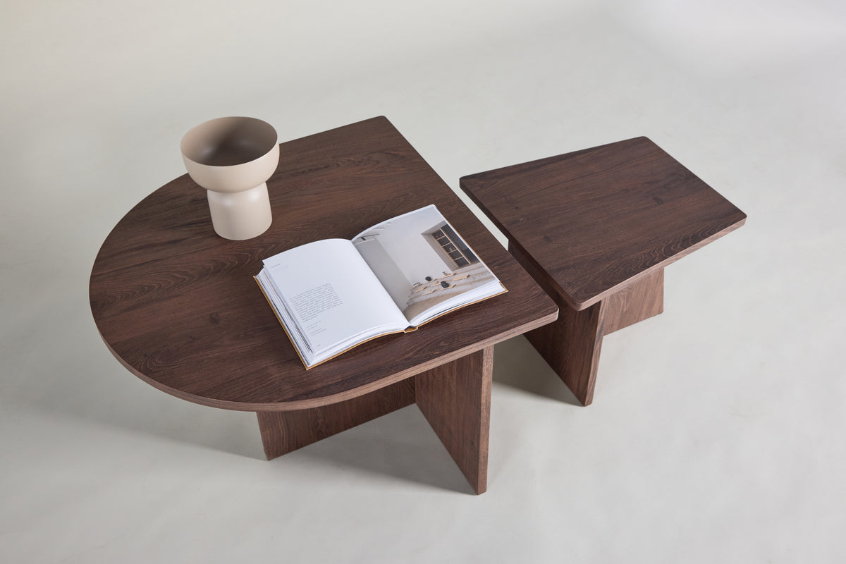 Venture Design Sala Soffbord Bord 1: 60 cm, Bord 2: 40 cm x Bord 1: 60 cm, Bord 2: 40 cm Mocka
