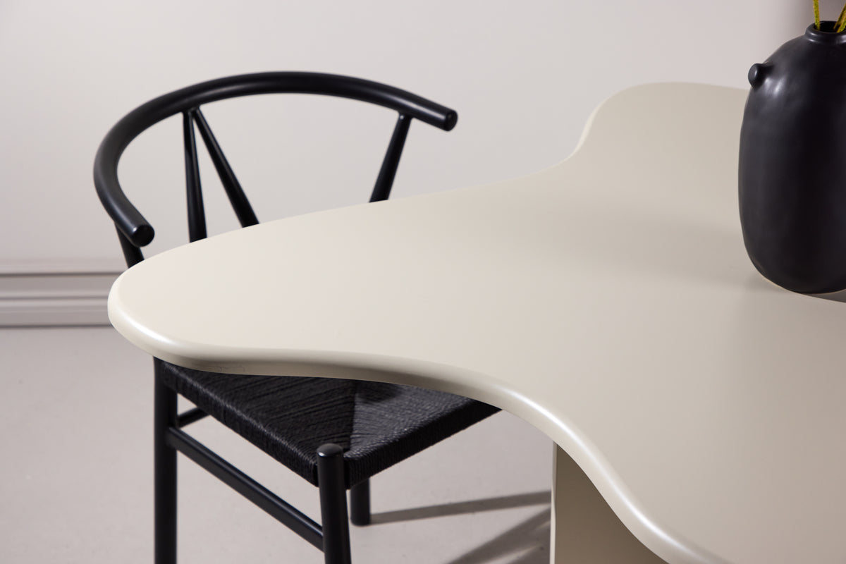 Venture Design Flower Ovala Matbord 190 x 123 Beige