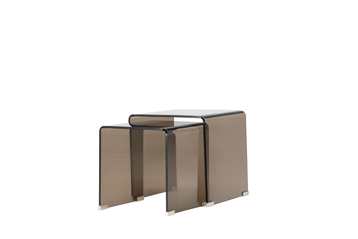 Venture Design Telemark Sidobord Table 1: 42 x 42cm, Table 2: 36 x 36cm Brun