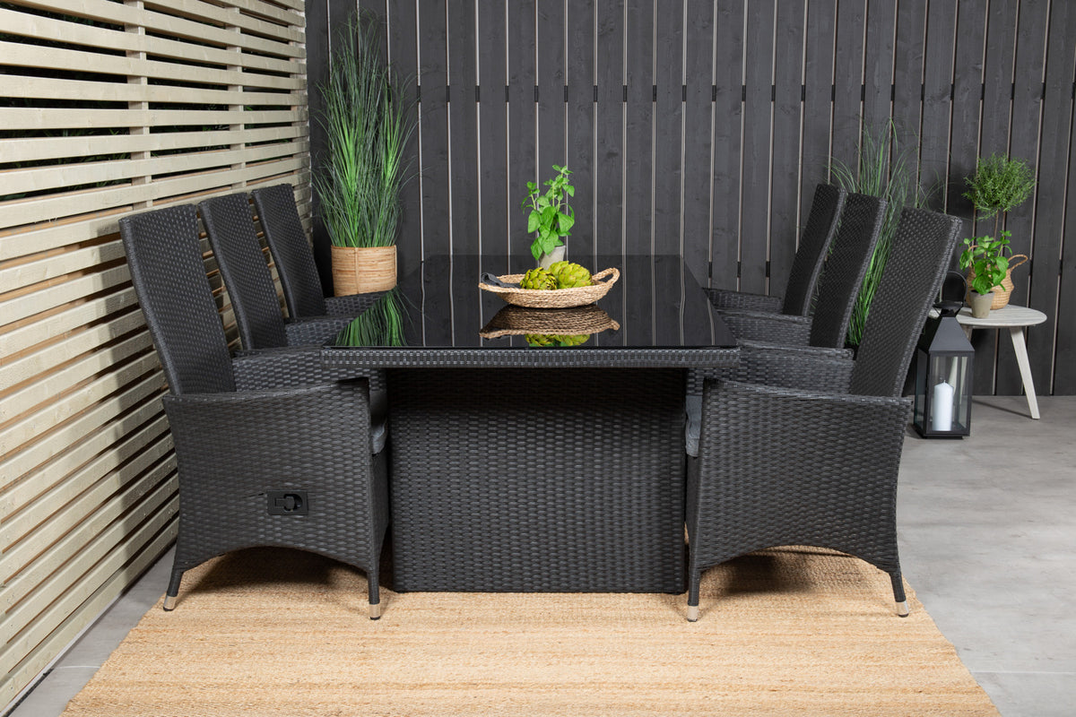 Venture Design Padova Reclinerstolar 2-pack Svart