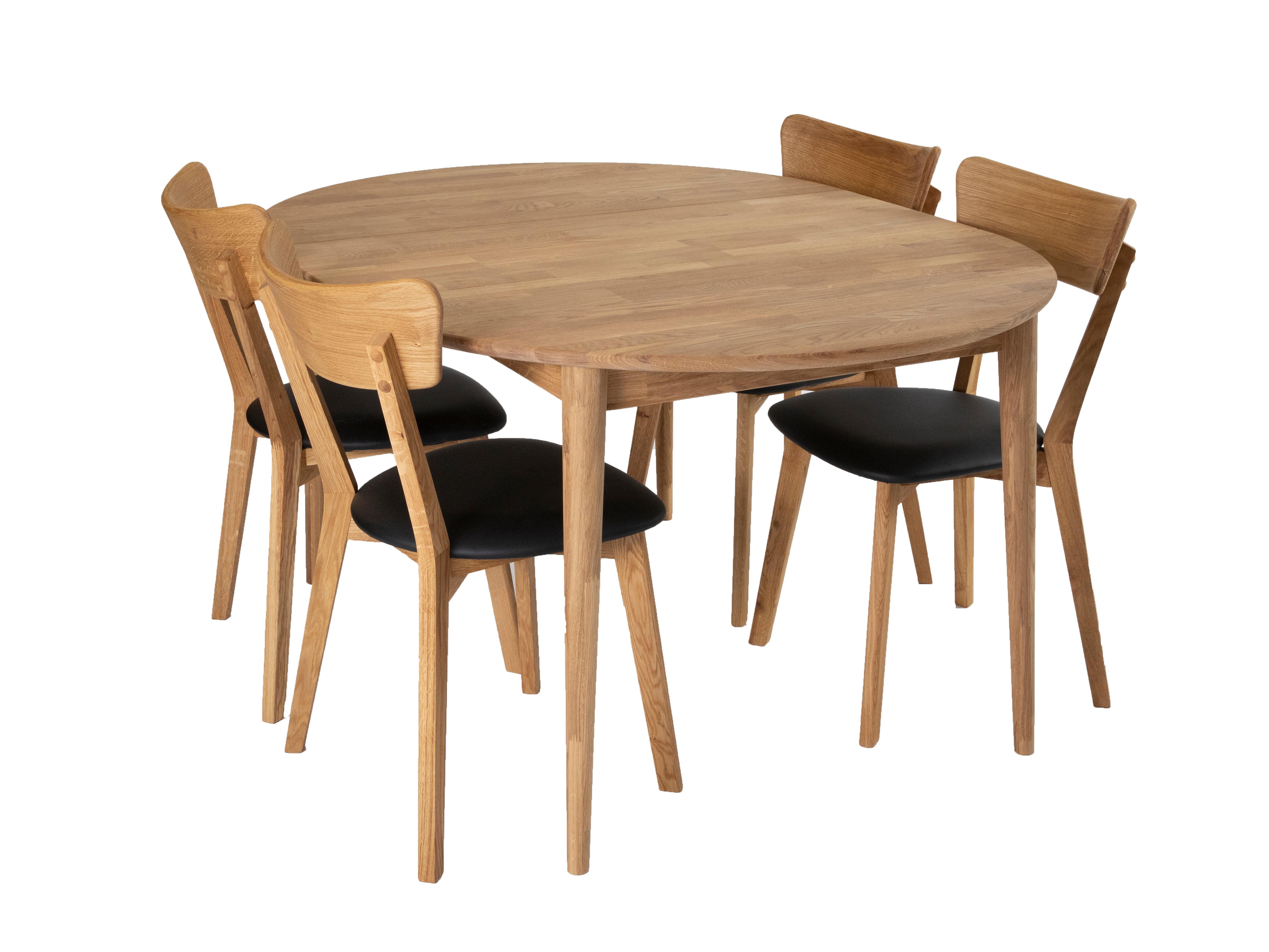 Stenexpo Alborg 110/150 med 4 st. Växjö stol.