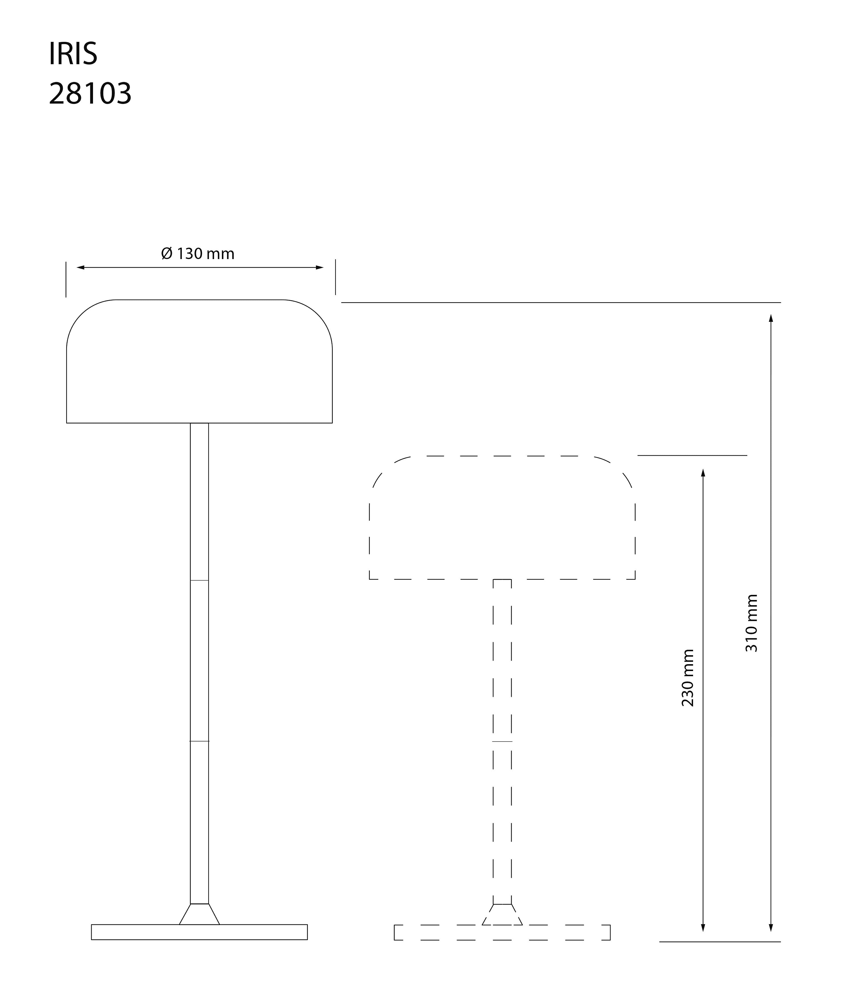 Aneta Home IRIS laddbar bordslampa