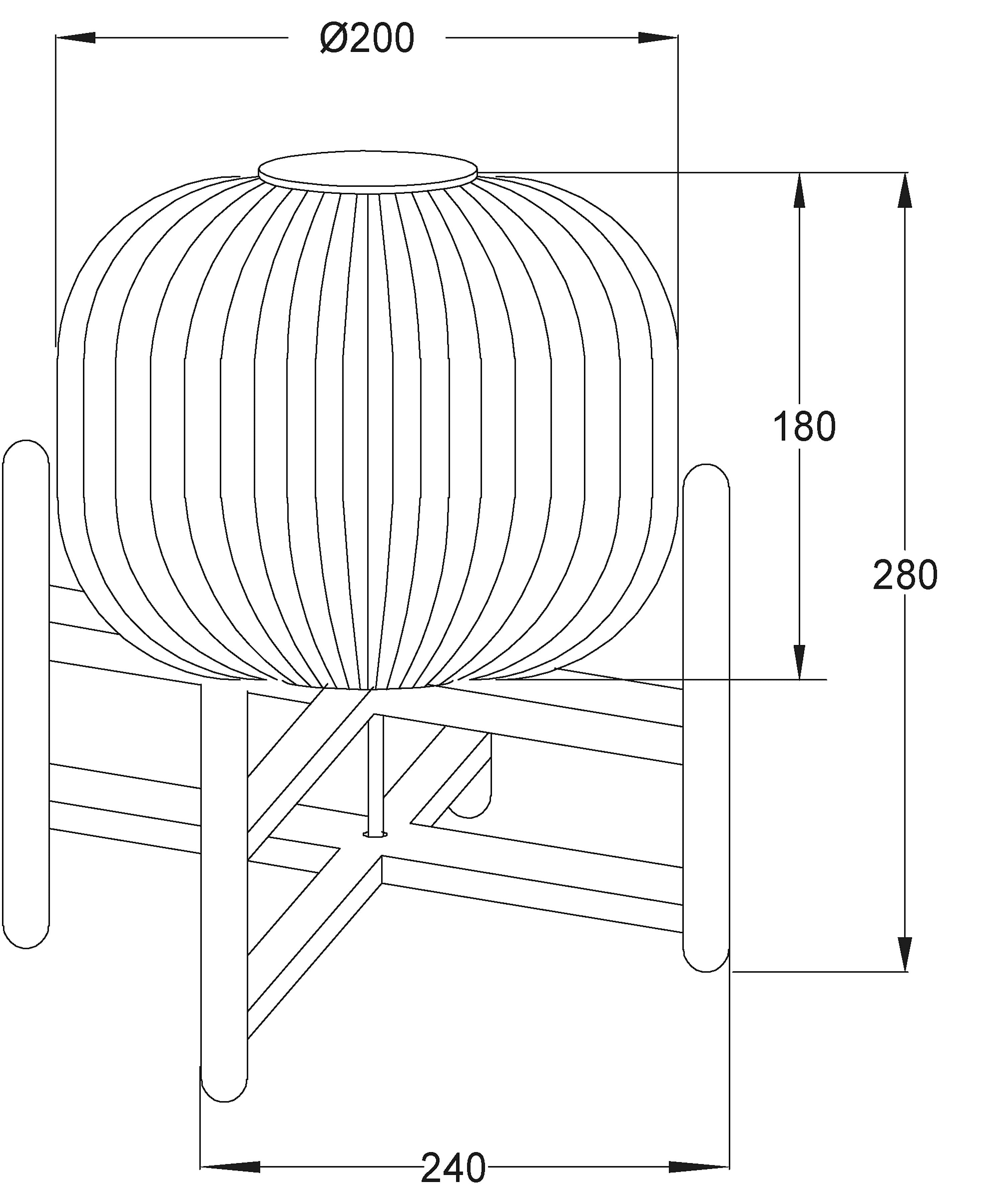 Aneta Home VINDA bordslampa liten