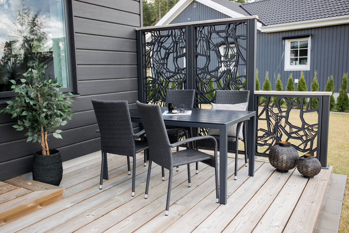 Venture Design Anna Matstolar 2-pack Svart
