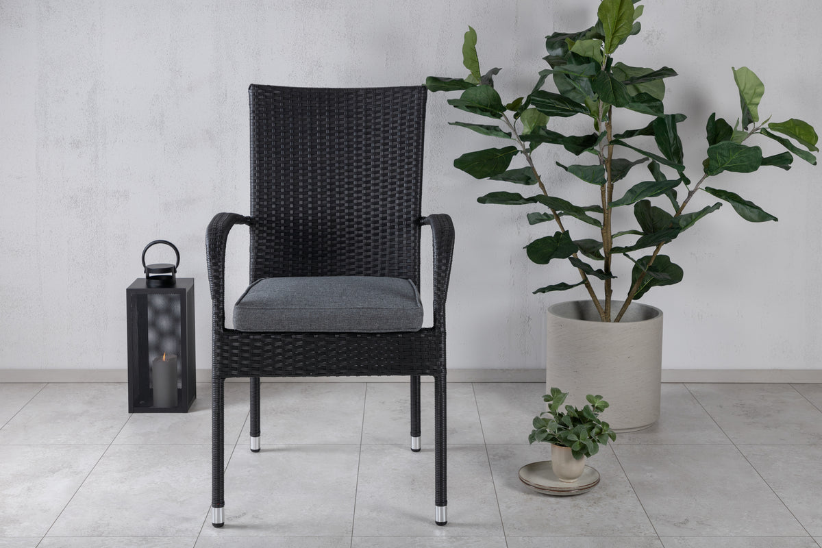 Venture Design Anna Matstolar 2-pack Svart