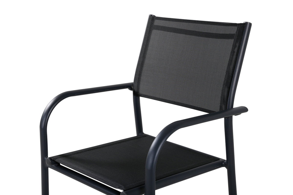 Venture Design Santorini Matstolar 2-pack Svart