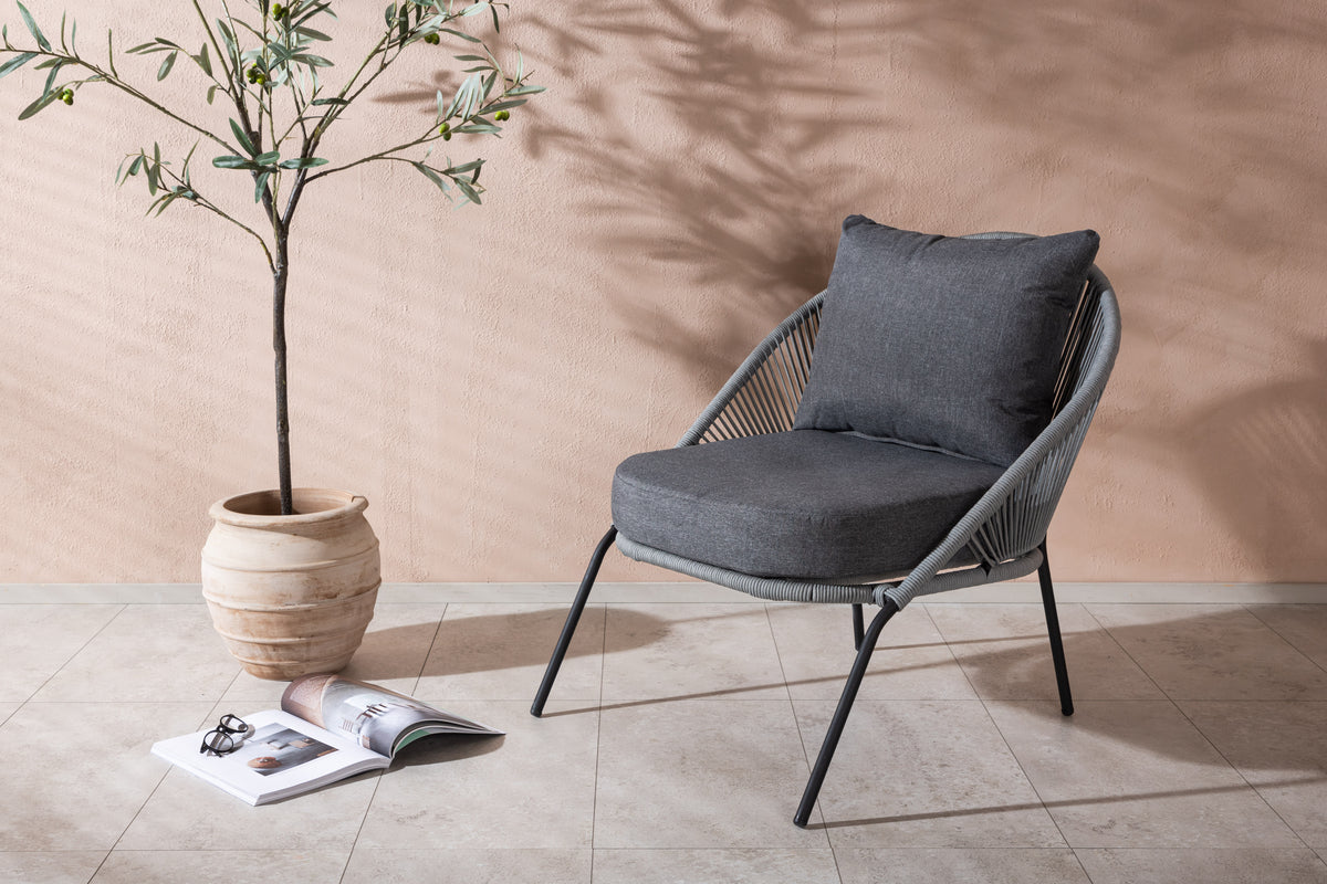 Venture Design Lindos Loungefåtöljer Grå