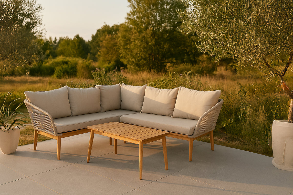 Venture Design Chania Hörngrupper Natur Beige