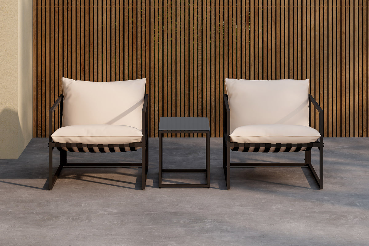 Venture Design Messina Lounge Set Svart