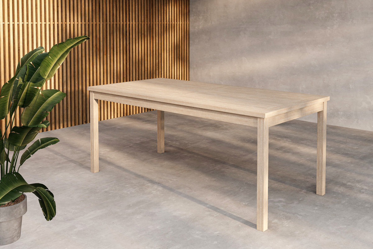 Venture Design Kenya Rektangulära Matbord 180 x 90 Vitputsad