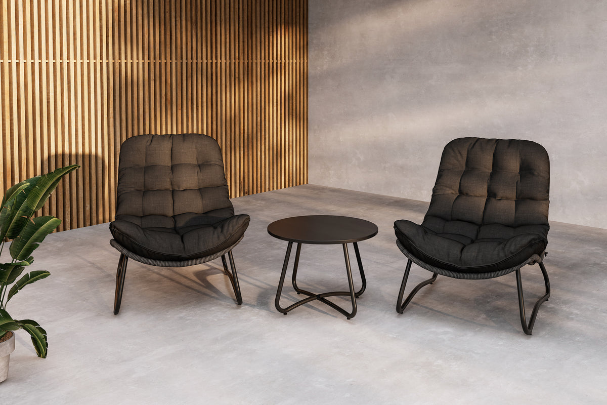 Venture Design Cala Lounge Set Antracit