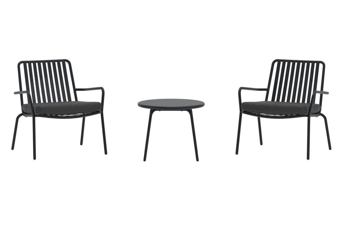 Venture Design Mykonos Lounge Set Svart
