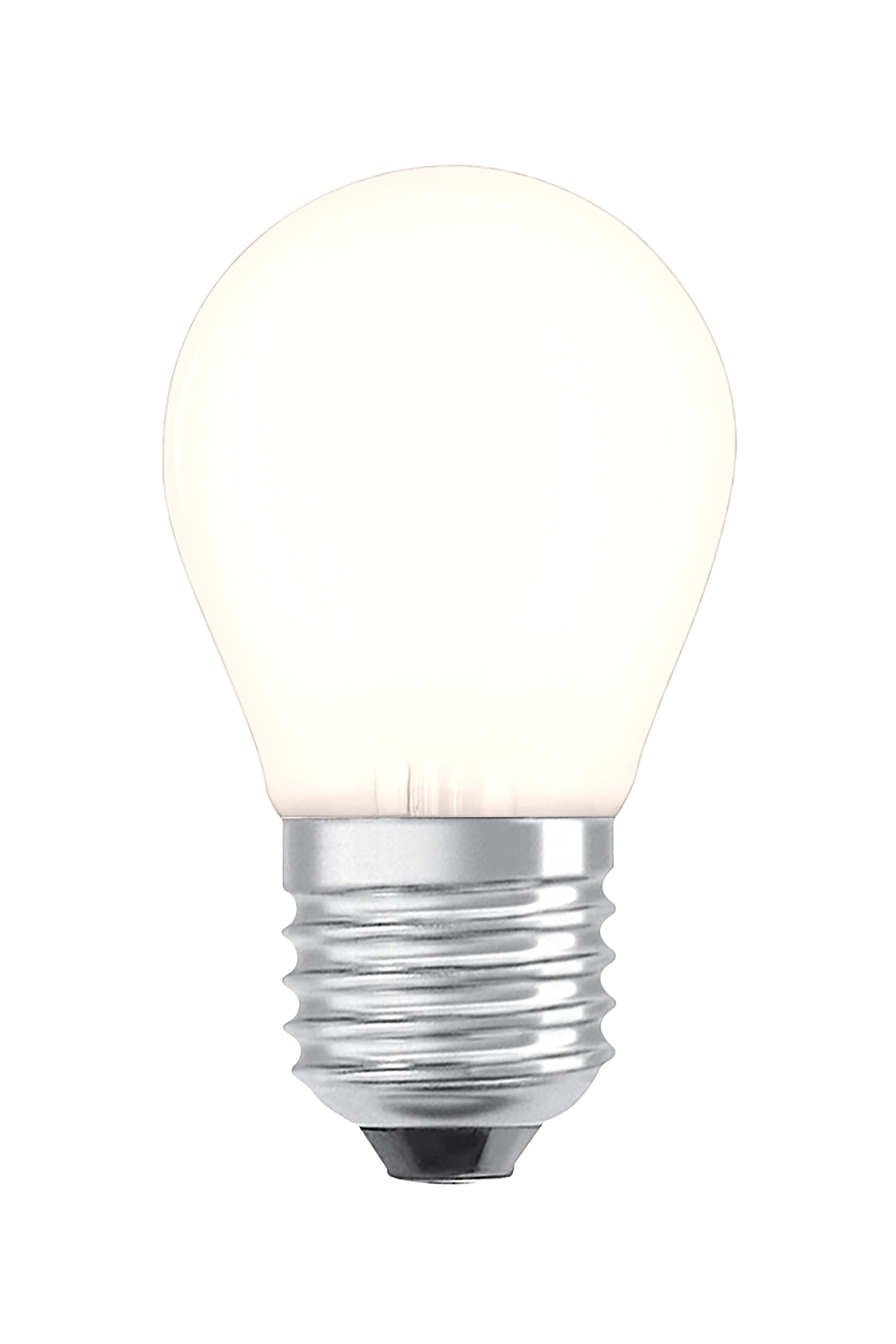 Aneta Home Klotlampa E27 2W LED filament 2700K, vit