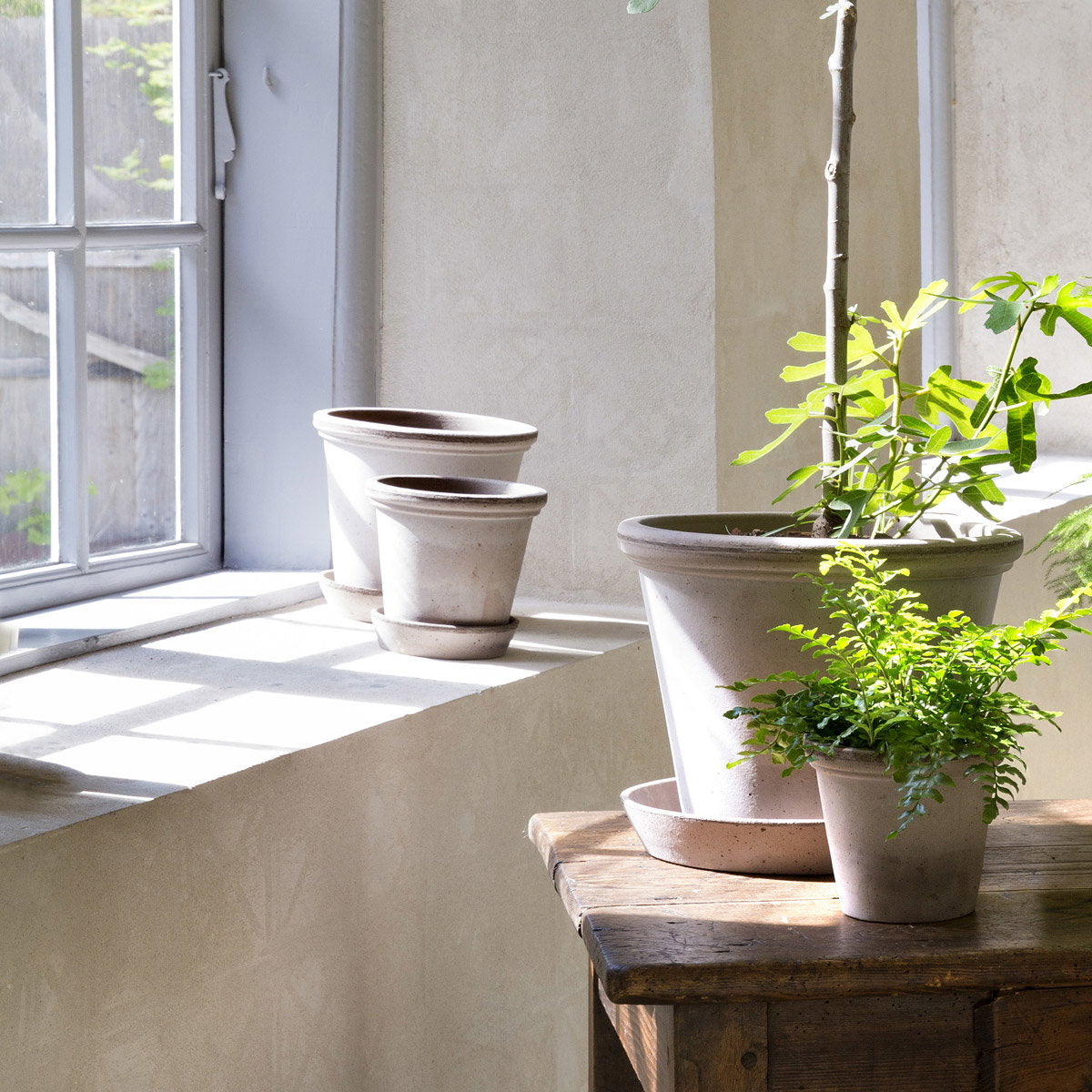 Flora Pot RAW Grey