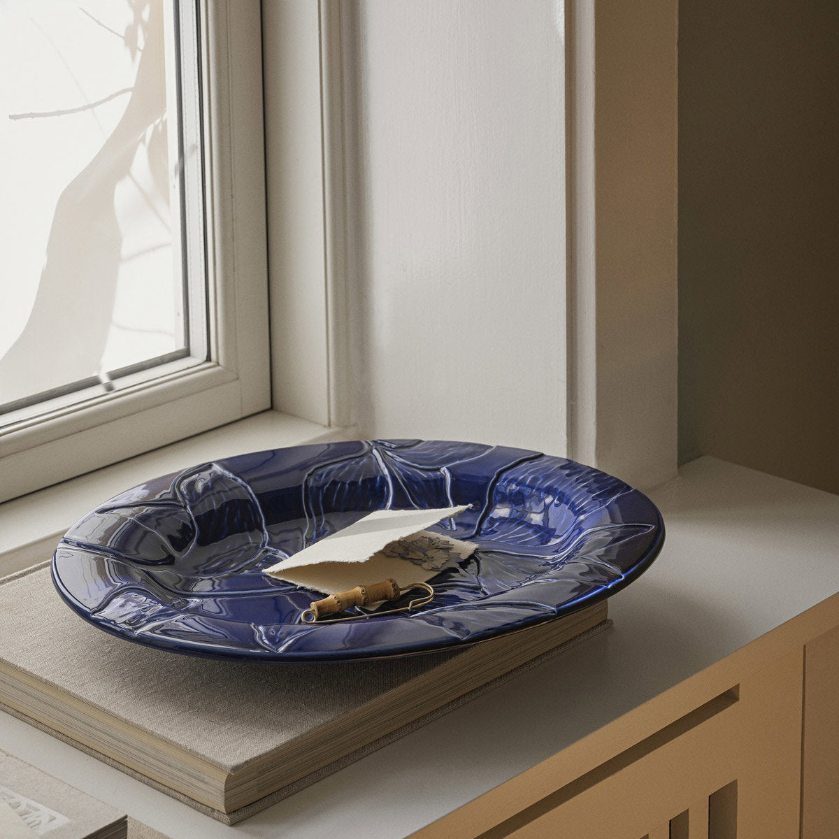 Florita Platter Agate Blue