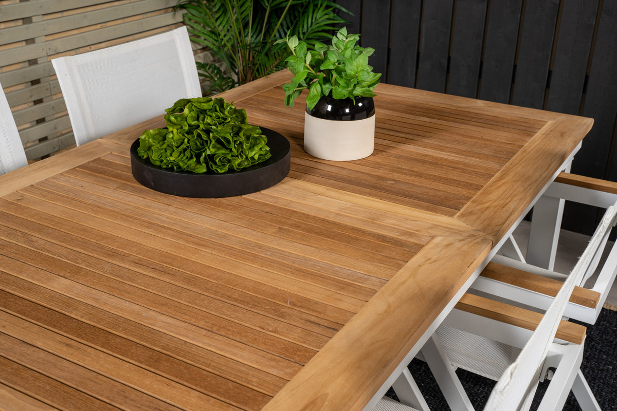 Venture Design Mexico & Panama Matstolar Vit + Matbord 160 x 90