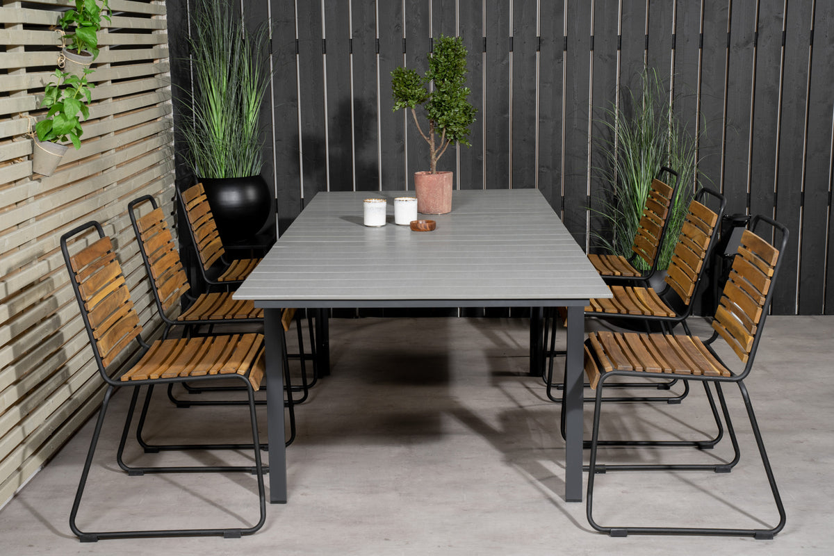 Venture Design Levels & Bois Matbord 160x100x75 + Matstolar Natur