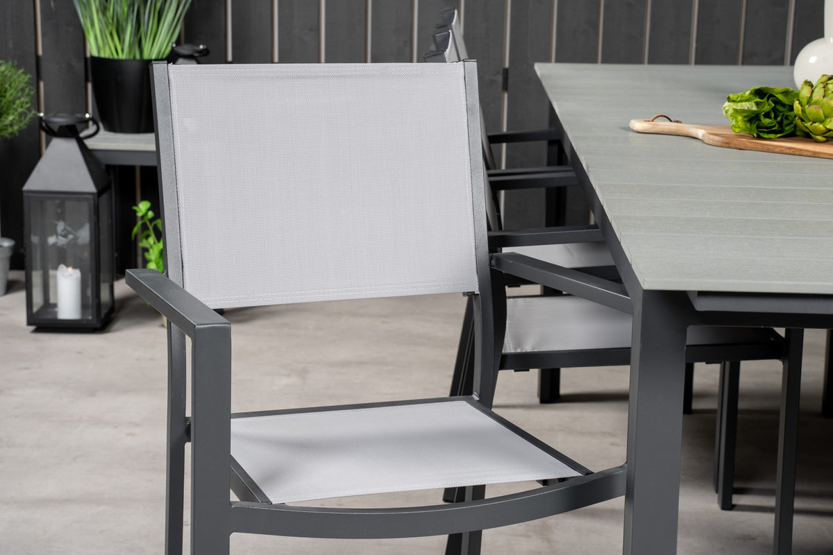 Venture Design Levels | Copacabana Matbord 224/324x100 + 6 matstolar
