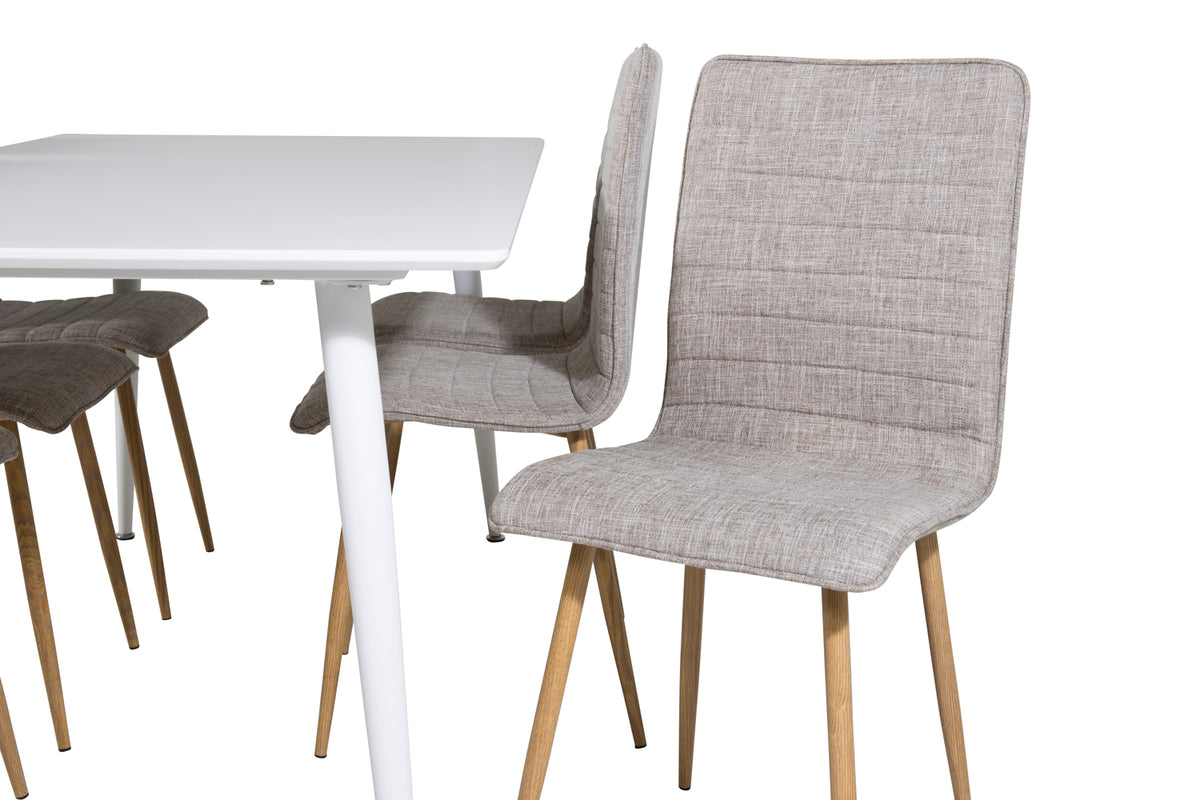 Venture Design Polar & Windu Rektangulära Matbord 180 x 90 Vit +