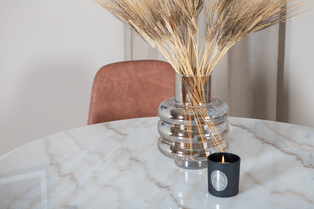 Venture Design Polar & Estelle Matstolar Brun + Matbord ⌀106