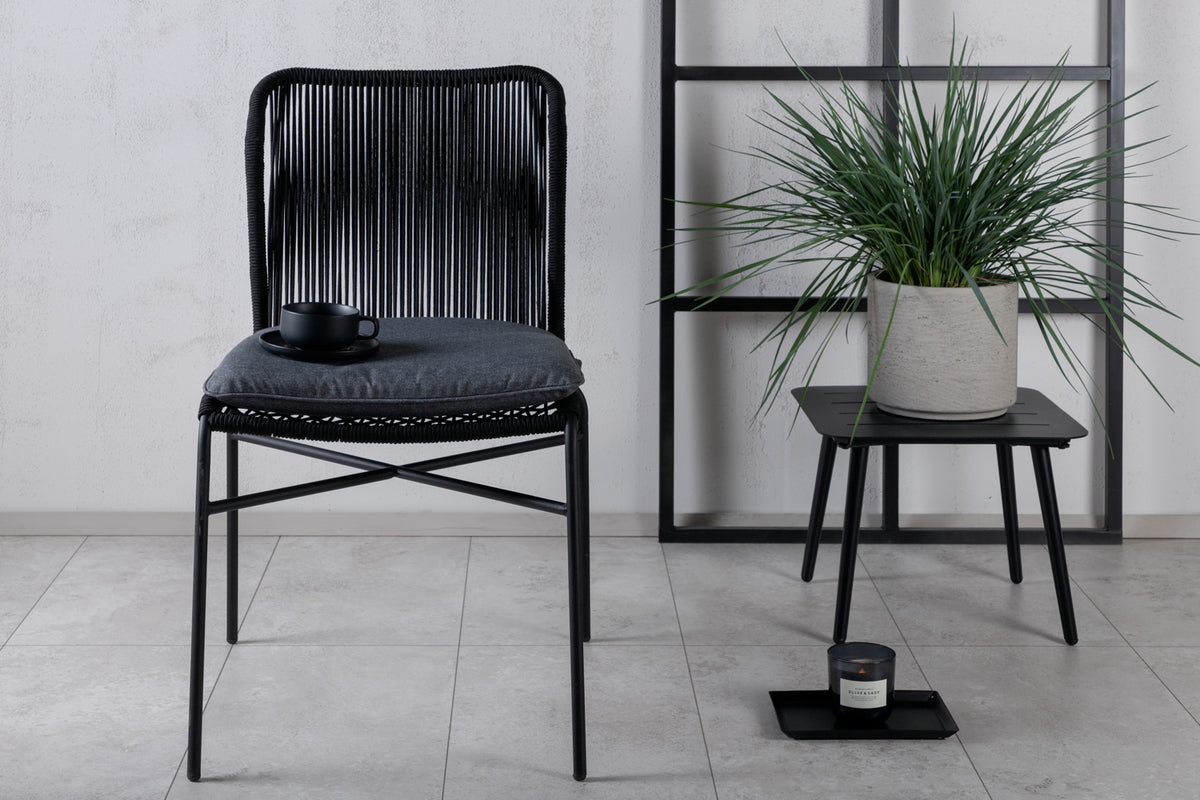 Venture Design Julian Matbord 210x100 + Matstolar Svart