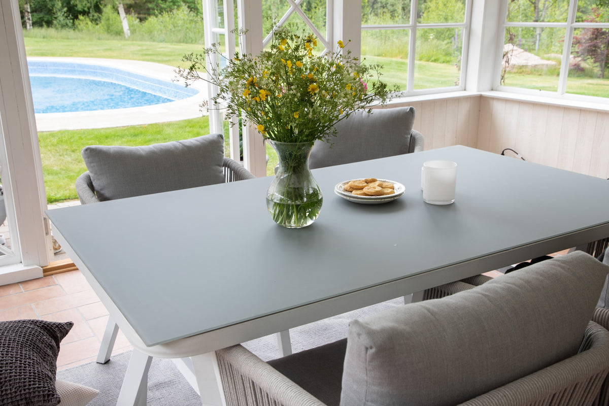 Venture Design Virya Rektangulära Matbord 74 x 160 x 90 Grå + Matstolar 2-pack Grå