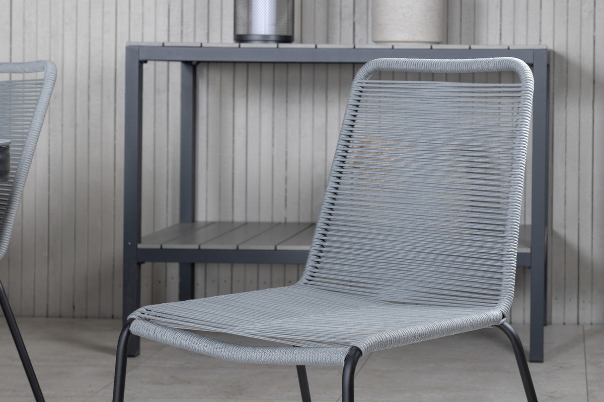 Venture Design Virya & Lindos Matbord 200x100 + Matstolar Grå