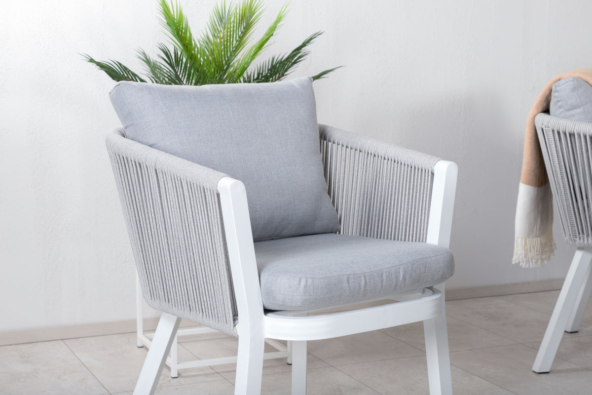 Venture Design Virya & Levels Matstolar Grå + Matbord 160x100x75