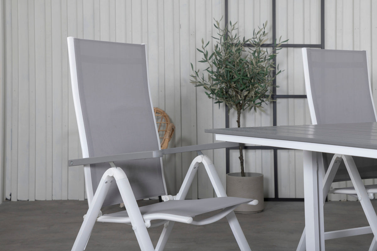 Venture Design Albany & Levels Positionsstolar Grå + Matbord 160x100x75