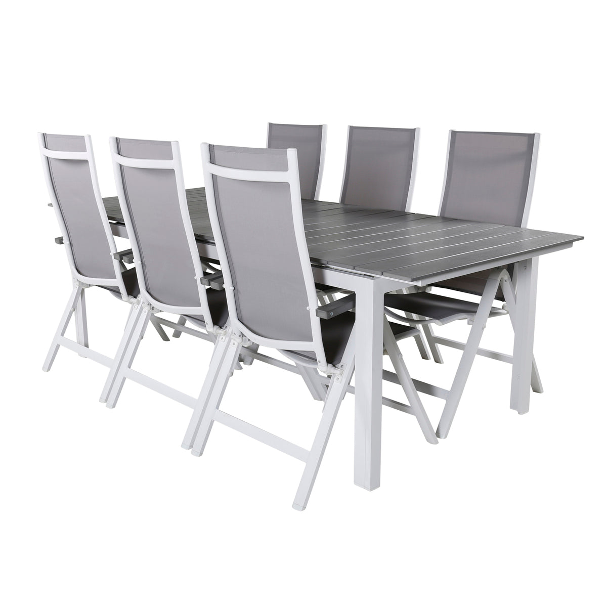 Venture Design Albany & Levels Positionsstolar Grå + Matbord 229x100x75