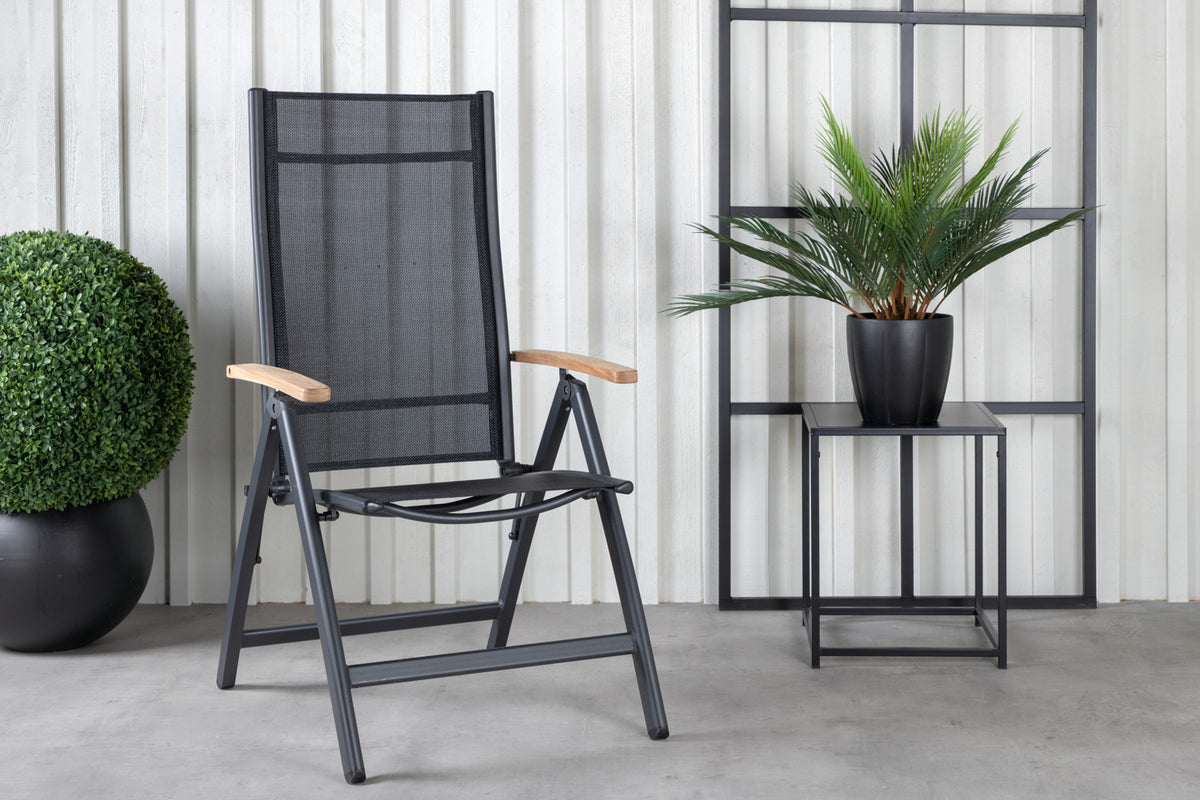 Venture Design Panama & Mexico Positionsstolar Svart + Matbord 90x180/240