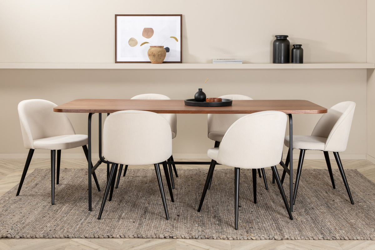 Venture Design Uno, Velvet Rektangulära Matgrupper