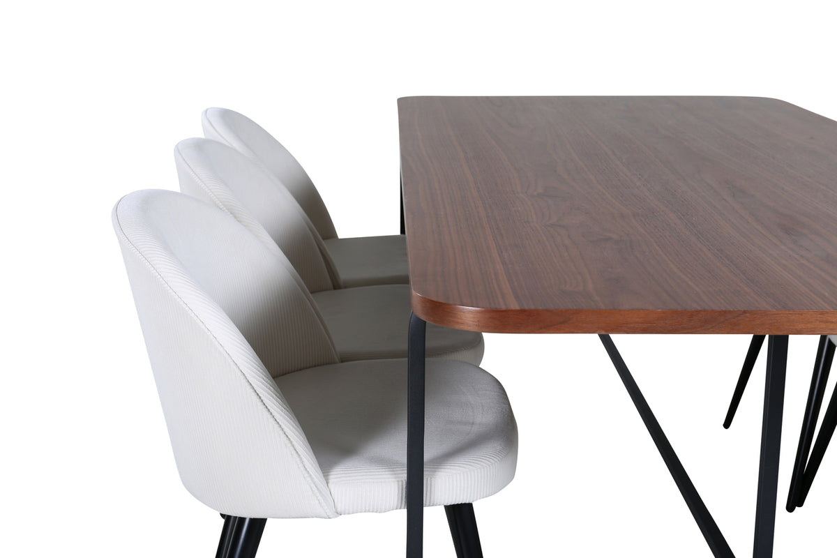 Venture Design Uno, Velvet Rektangulära Matgrupper