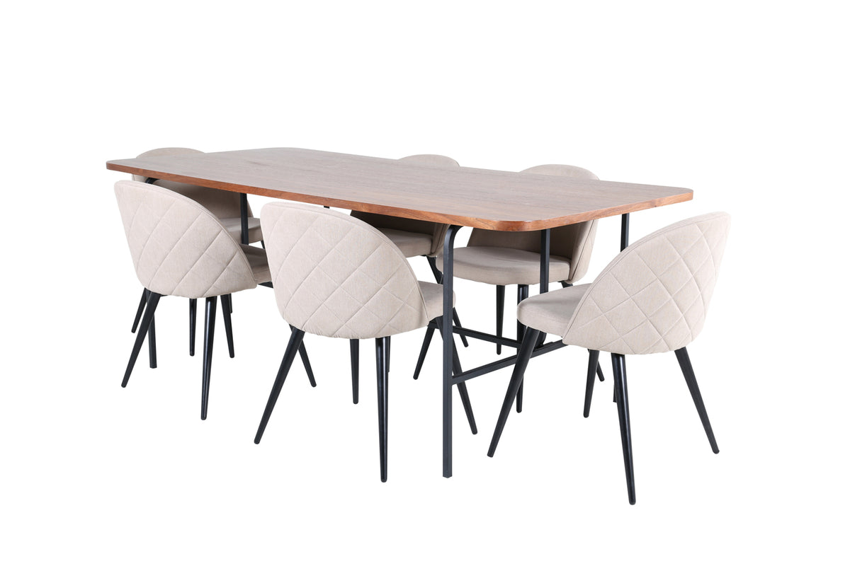 Venture Design Uno, Velvet Rektangulära Matgrupper