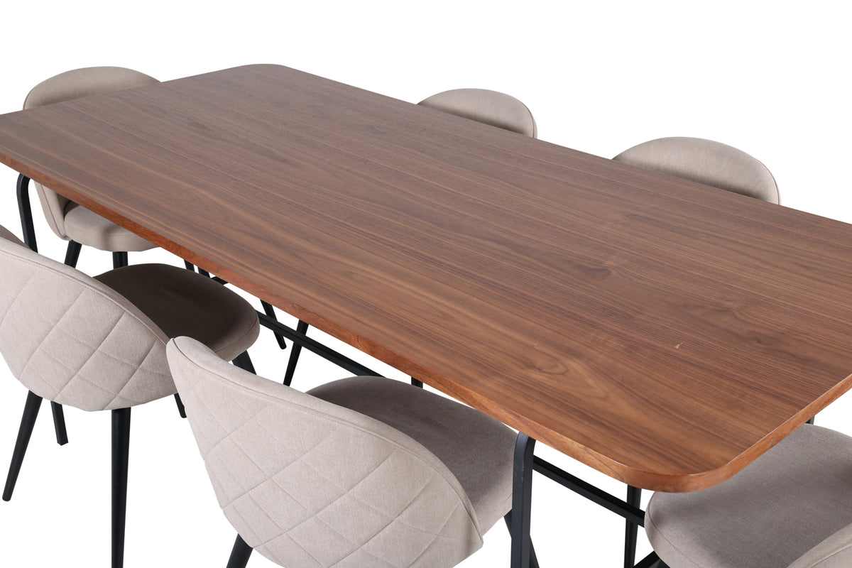 Venture Design Uno, Velvet Rektangulära Matgrupper