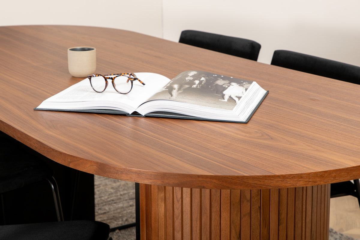 Venture Design Kenth & Bianca Matstolar Svart + Matbord 90x200