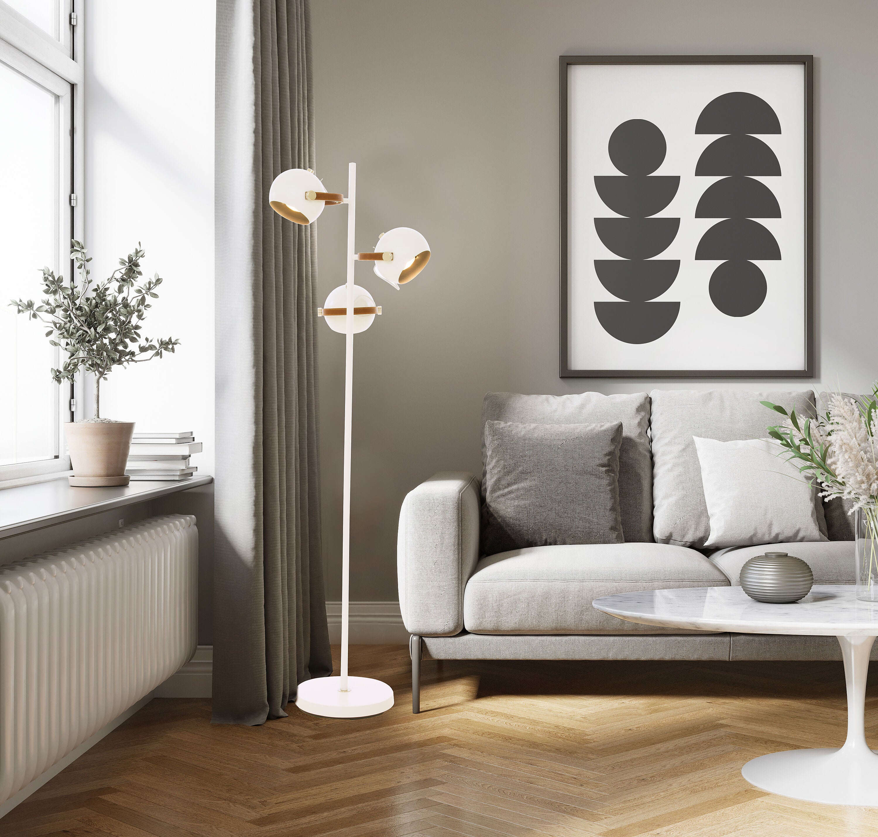 Aneta Home BOW golvlampa 3-arm