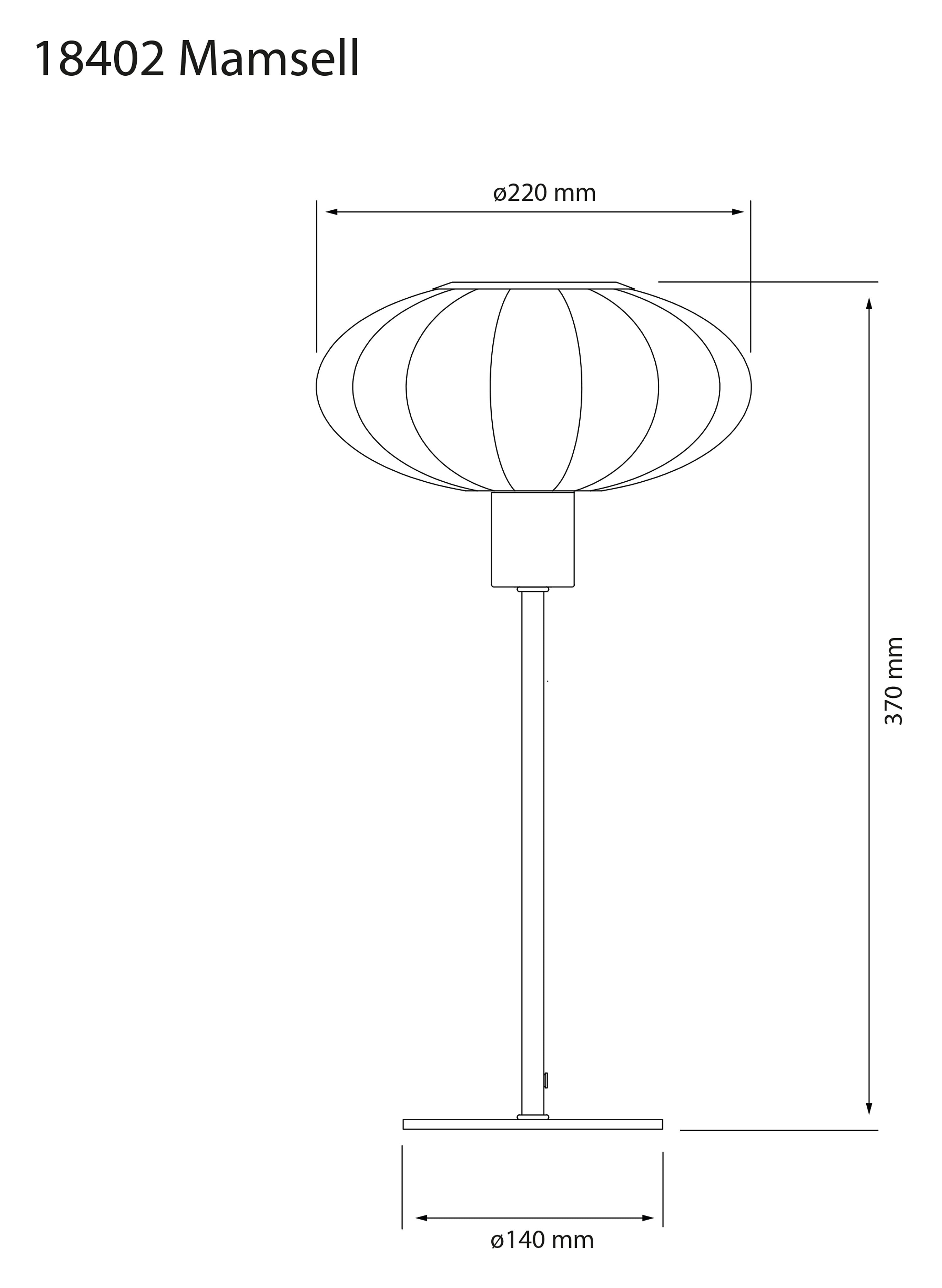 Aneta Home MAMSELL bordslampa liten