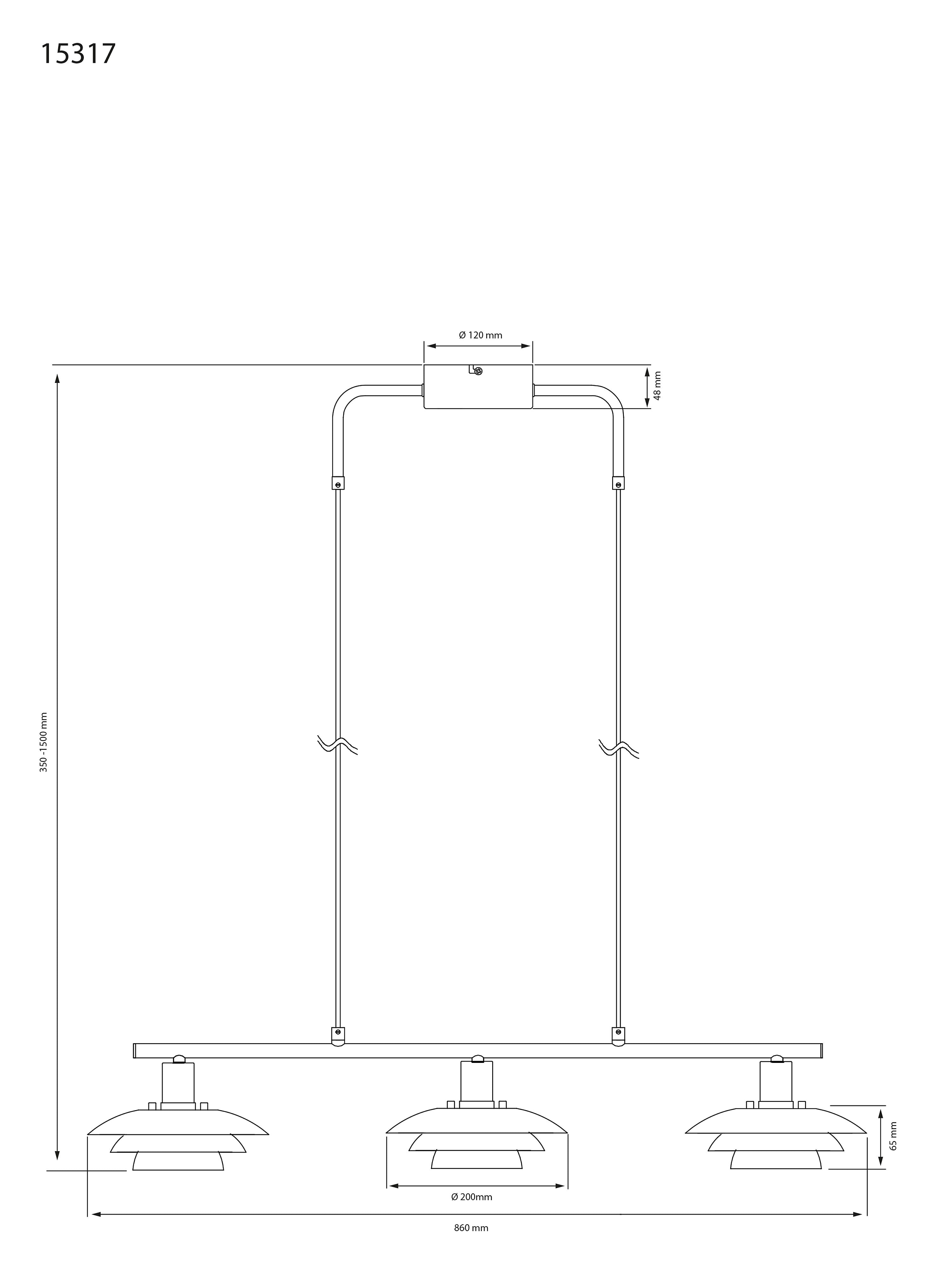 Aneta Home EPSILON taklampa 3:a
