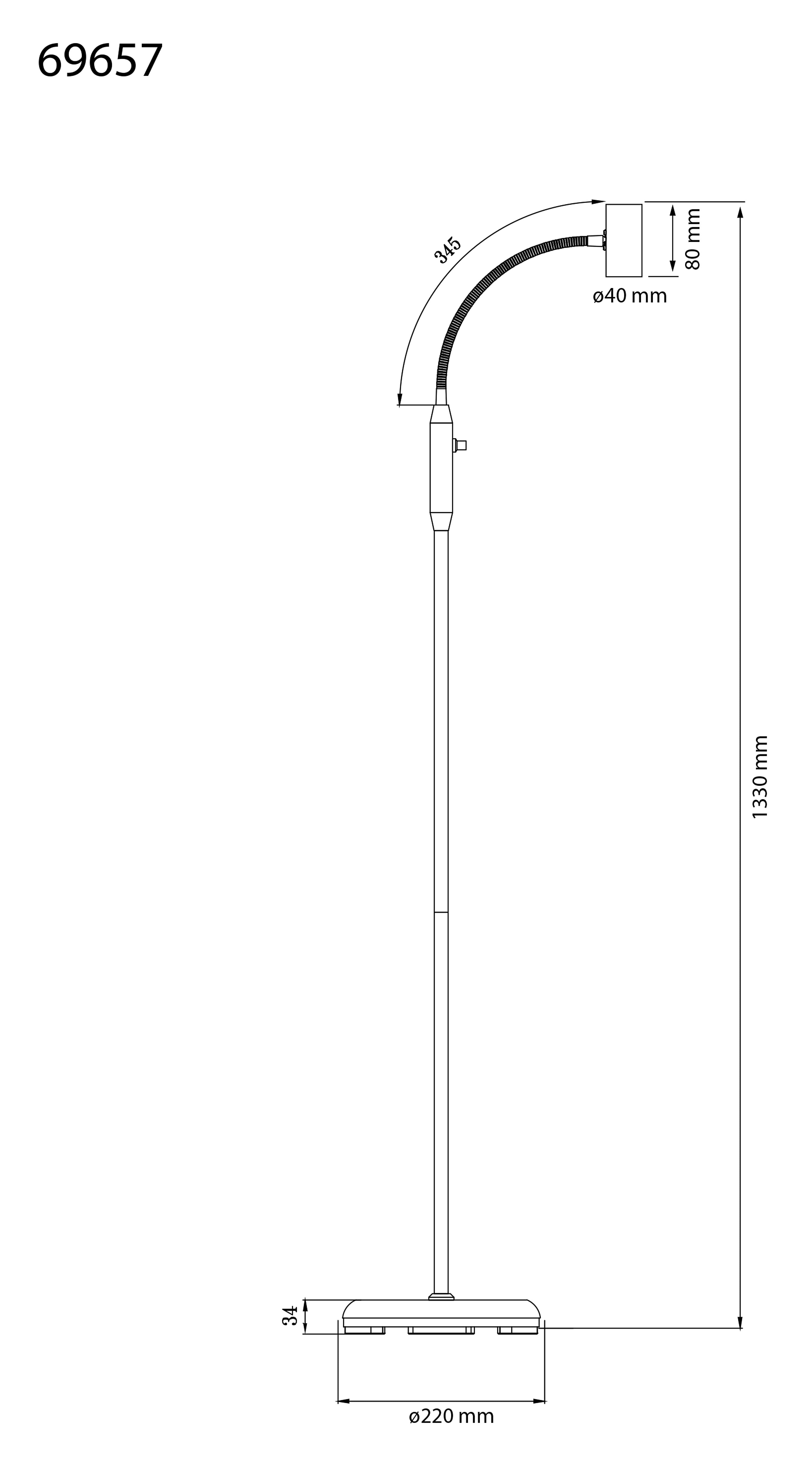 Aneta Home GUSTO golvlampa