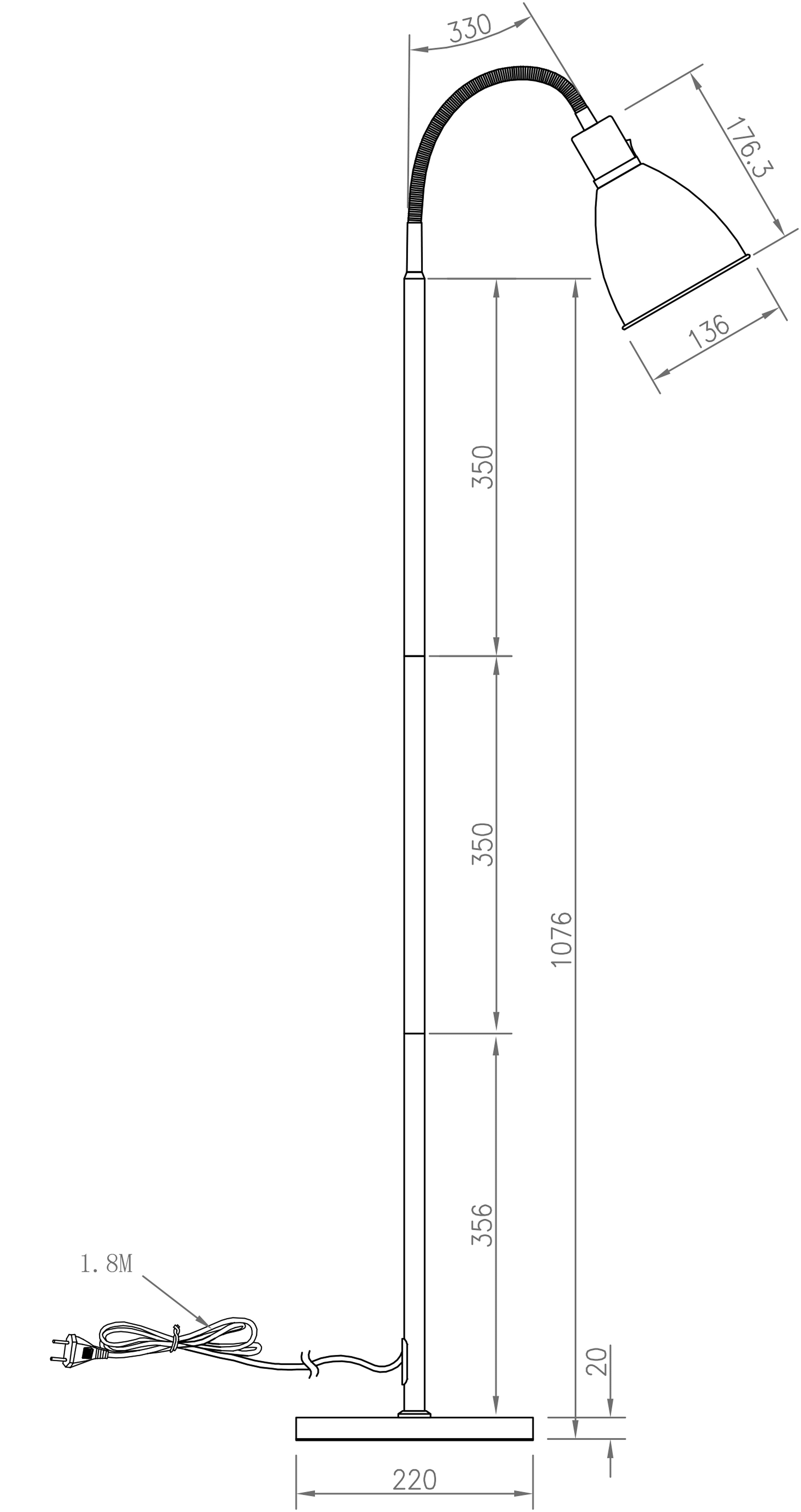 Aneta Home IDRE golvlampa