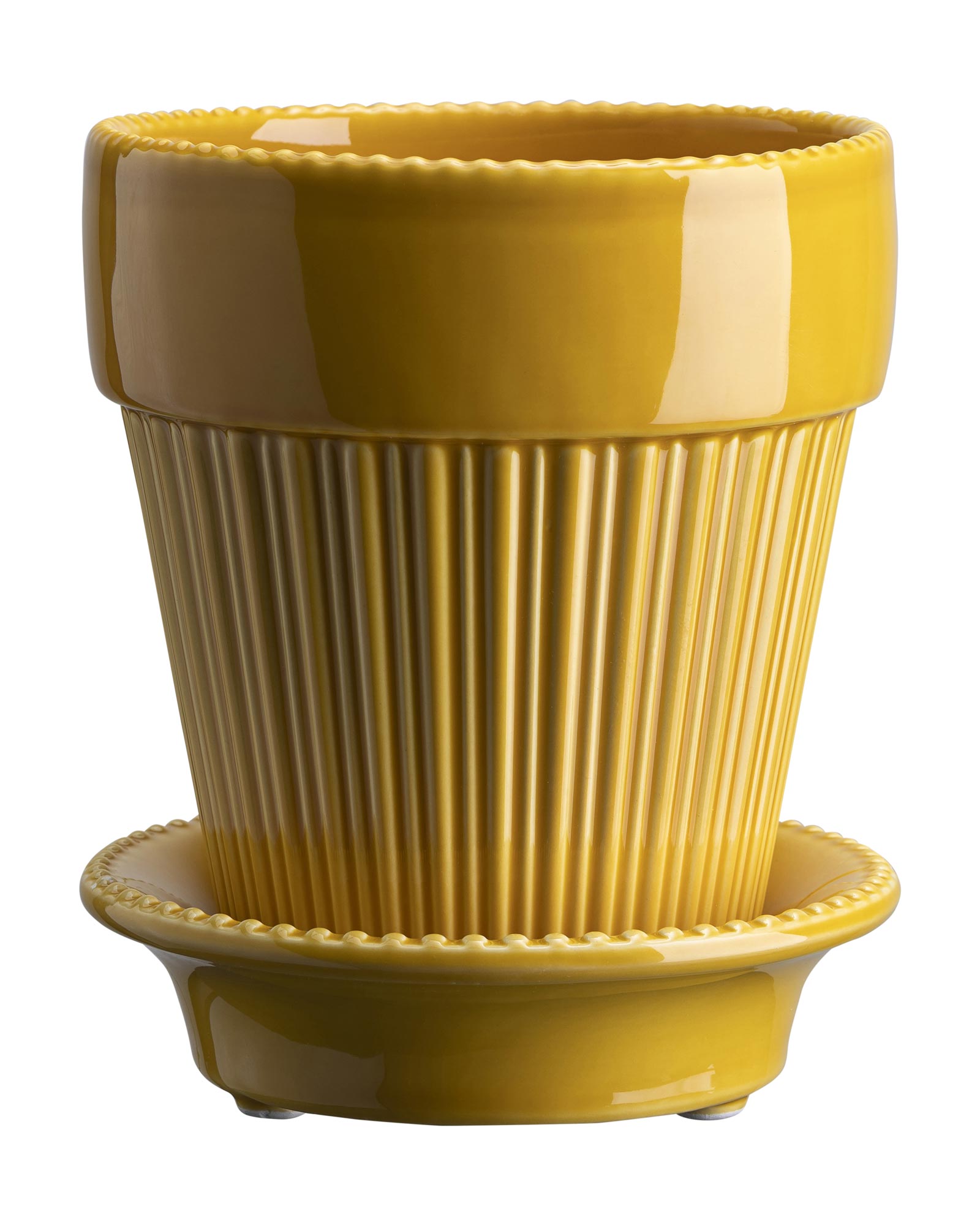 Simona Pot Amber Yellow
