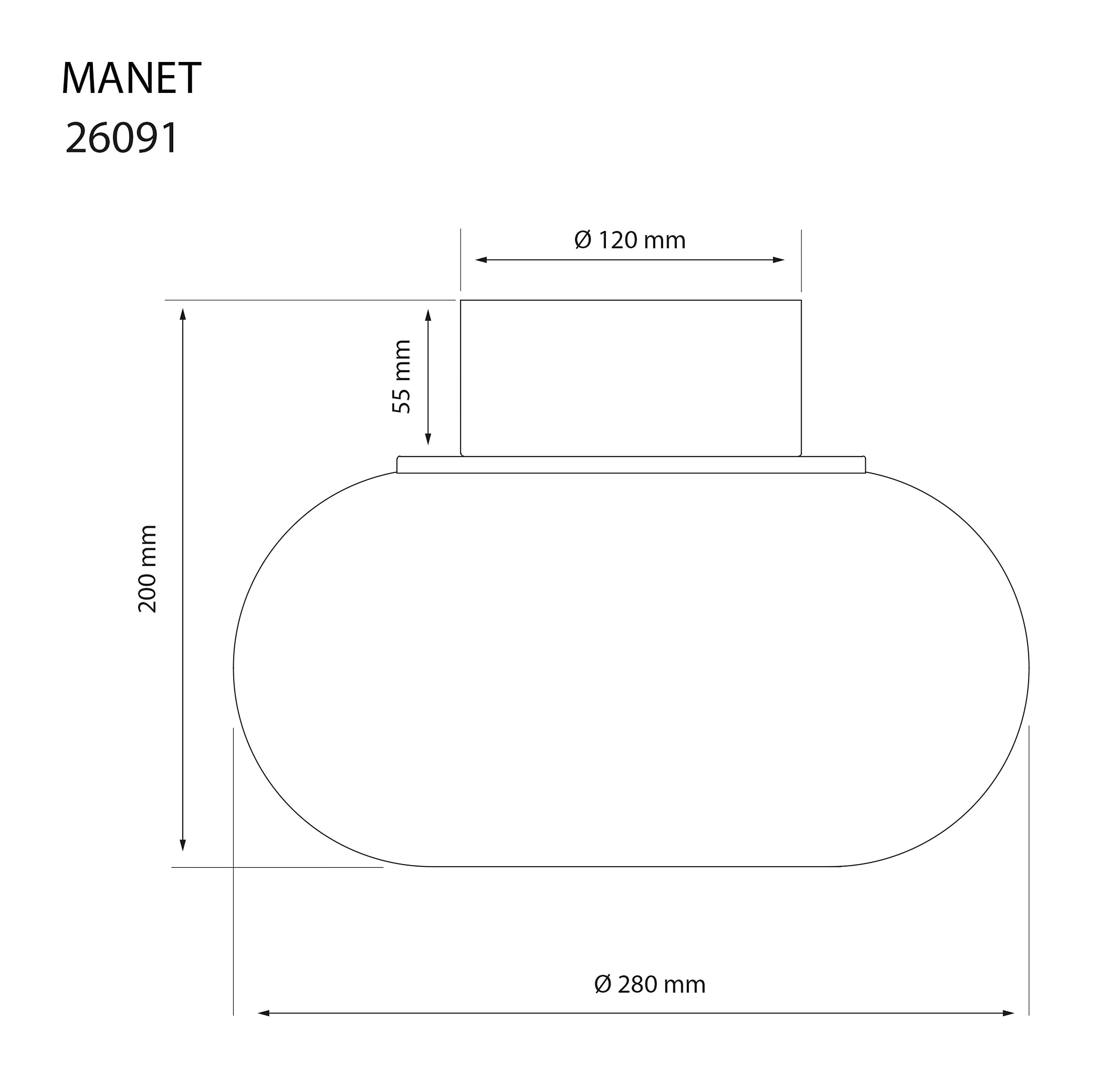 Aneta Home MANET plafond Ø28