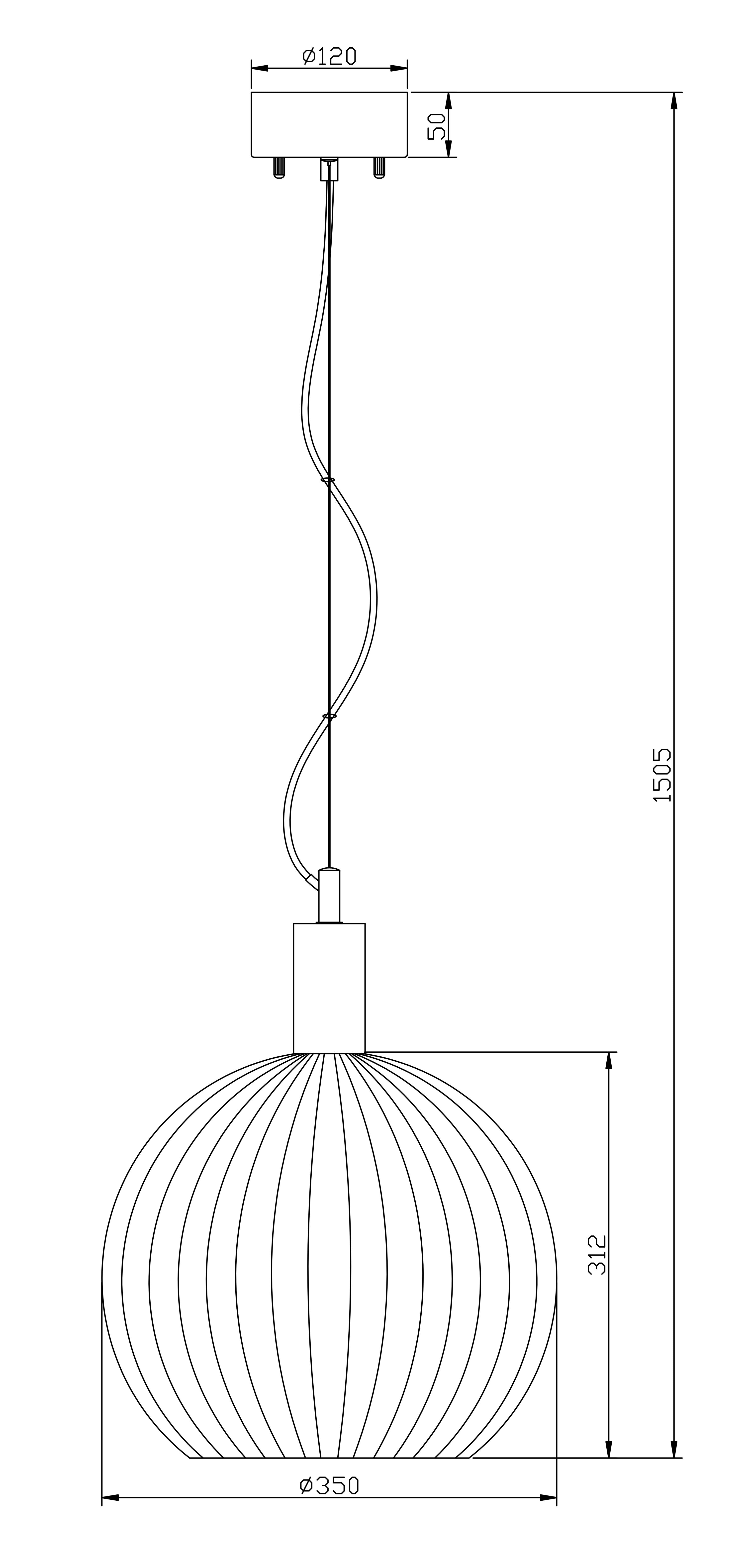 Aneta Home LAPPONIA taklampa Ø35 cm